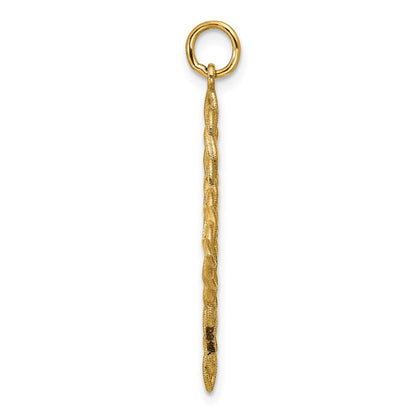 14k Yellow Gold Polished Celtic Knot Pendant