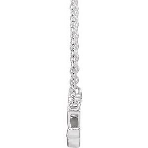 14k White Gold Nanny 18" Necklace Gift for Women