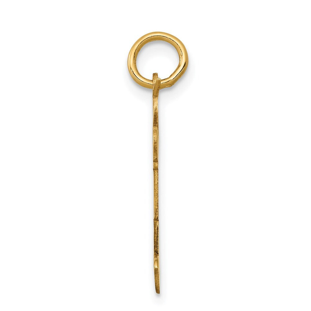 14k Yellow Gold Kid Charm Pendant for Women