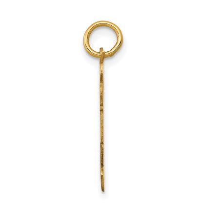 14k Yellow Gold Kid Charm Pendant for Women