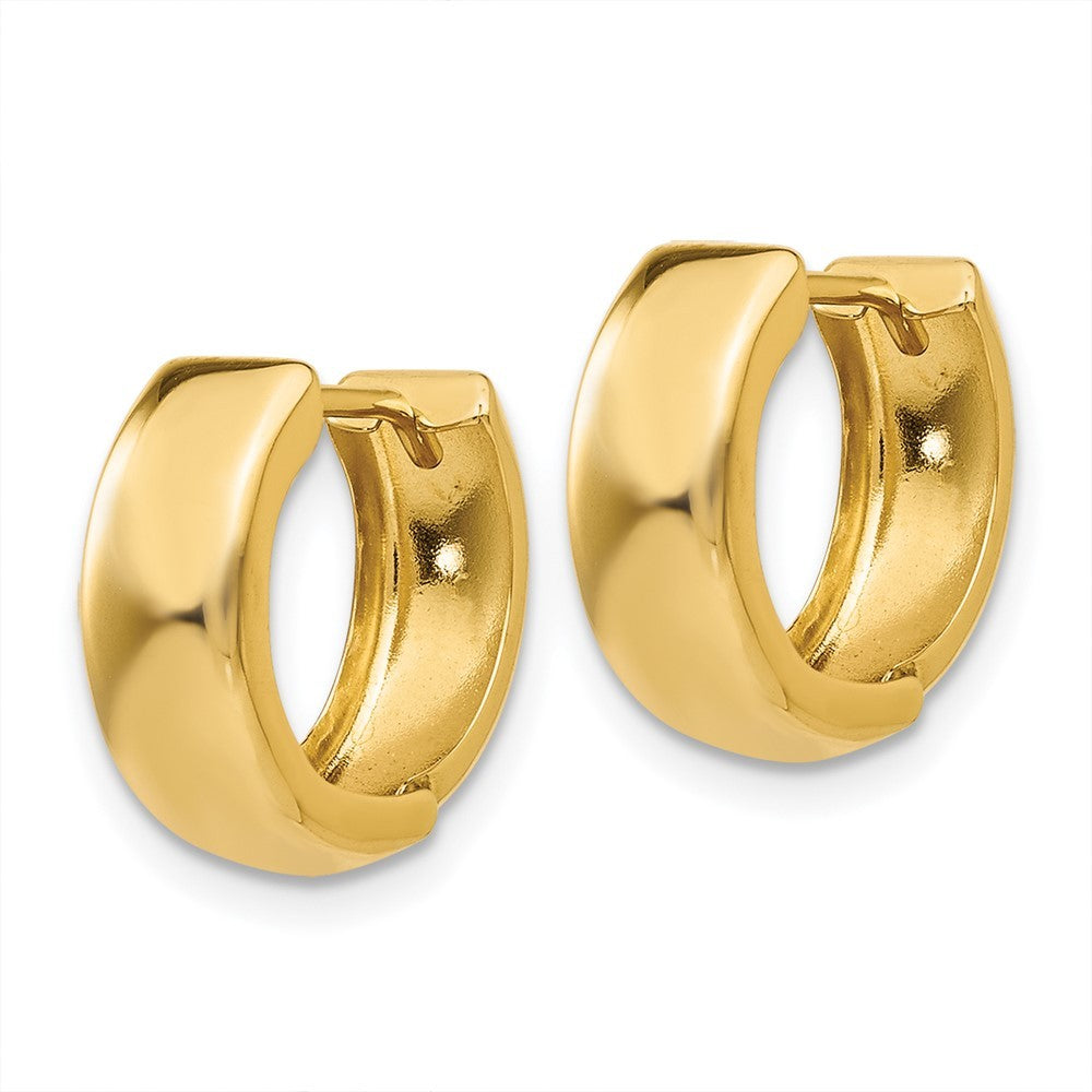 14k Yellow Gold Hinged Hoop Earrings