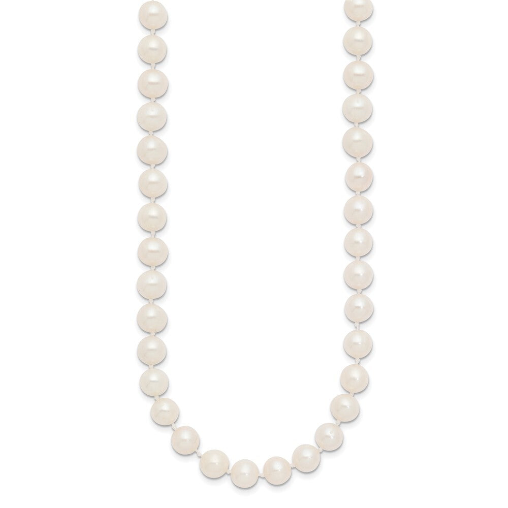 14k Yellow Gold 7-8 mm White Freshwater Cultured Pearl 28 inch Necklace