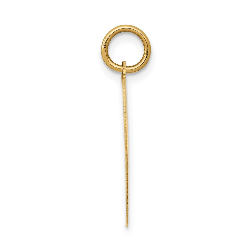 14k Yellow Gold HAPPY BIRTHDAY Heart Disc Charm Pendant