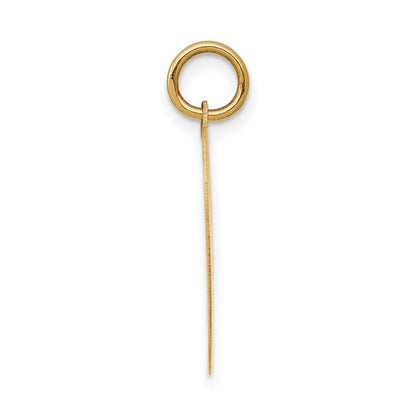 14k Yellow Gold HAPPY BIRTHDAY Heart Disc Charm Pendant