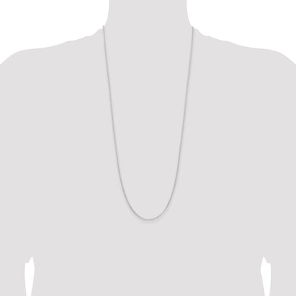 Sterling Silver Rhodium-plated 2mm Rolo Chain