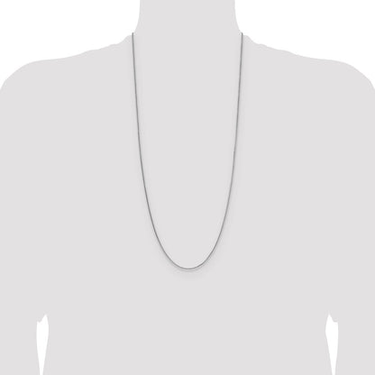 Sterling Silver 1.45mm 8 Sided Diamond-cut Double Spiga Chain