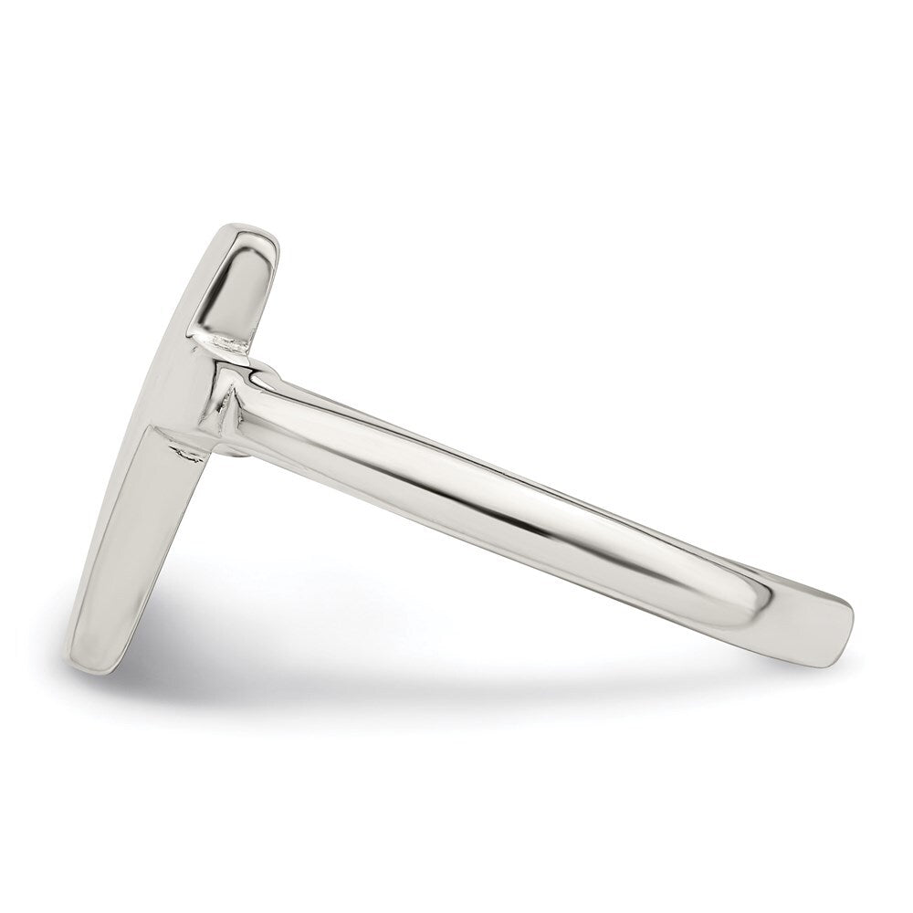 Sterling Silver Solid Cross Ring Size 6