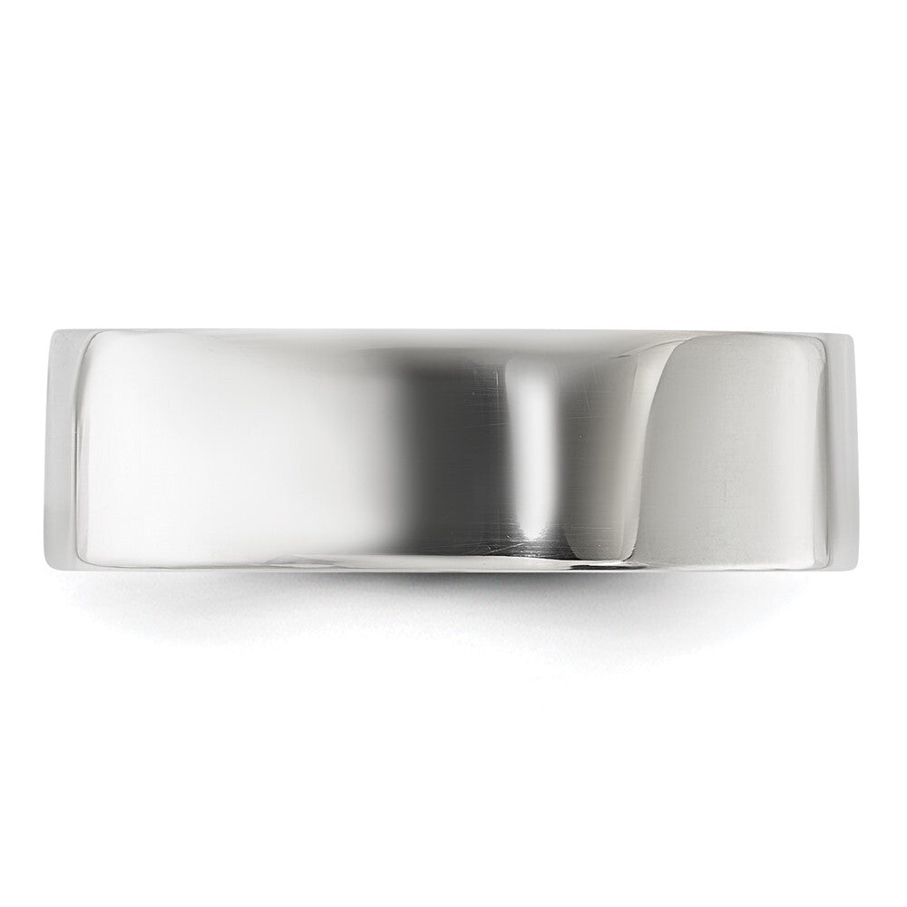 Sterling Silver 6mm Lightweight Flat Size 6 Band Ring