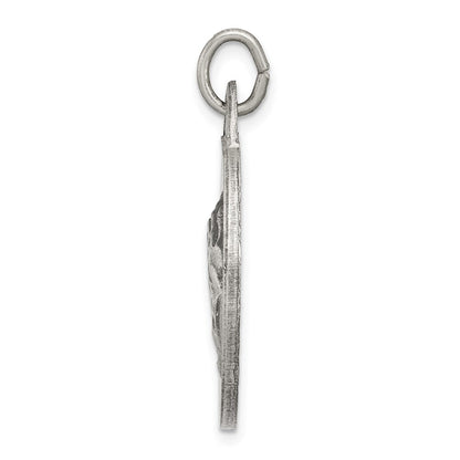 Sterling Silver Antiqued Praying Hands Pendant Holiday Gift for Women