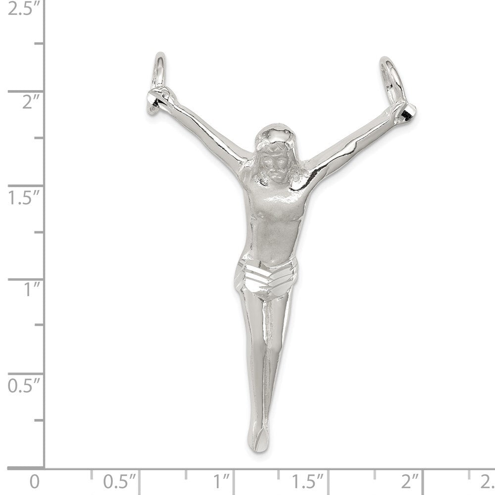 Sterling Silver Corpus (Crucified Christ) Pendant Holiday Gift for Women
