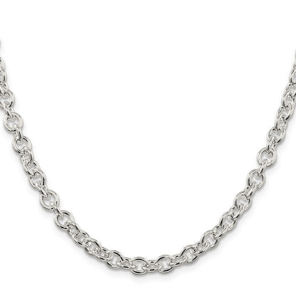 Sterling Silver 6.1mm Cable Chain Necklace