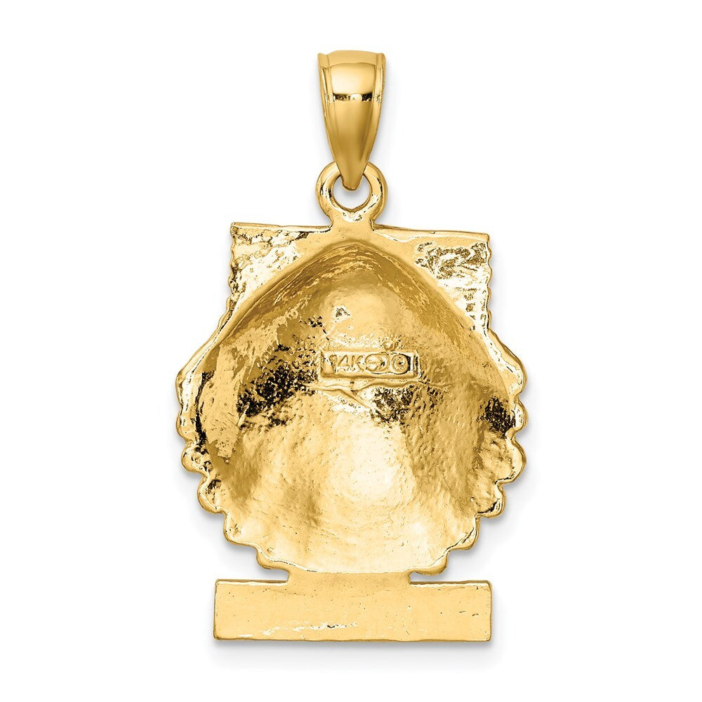 14k Yellow Gold MARCO IS. Scallop Shell Charm