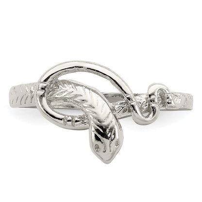 Sterling Silver Snake Ring Size 8