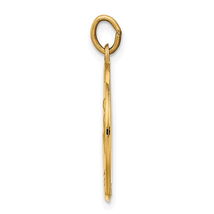 14k Yellow Gold Saint Luke Medal Pendant for Women