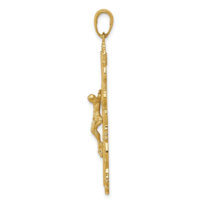 14k Yellow Gold Crucifix Pendant