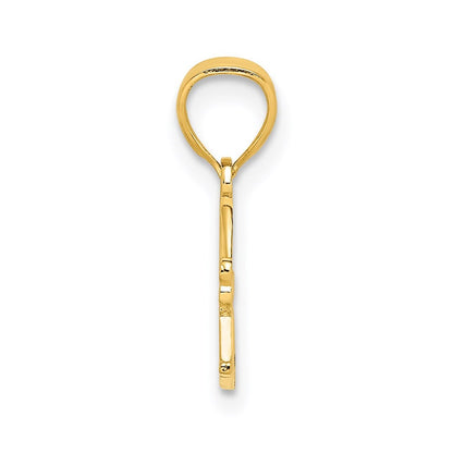 14k Yellow Gold I HEART GRANDPA Charm