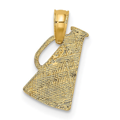 14k Yellow Gold Megaphone with Handle Charm