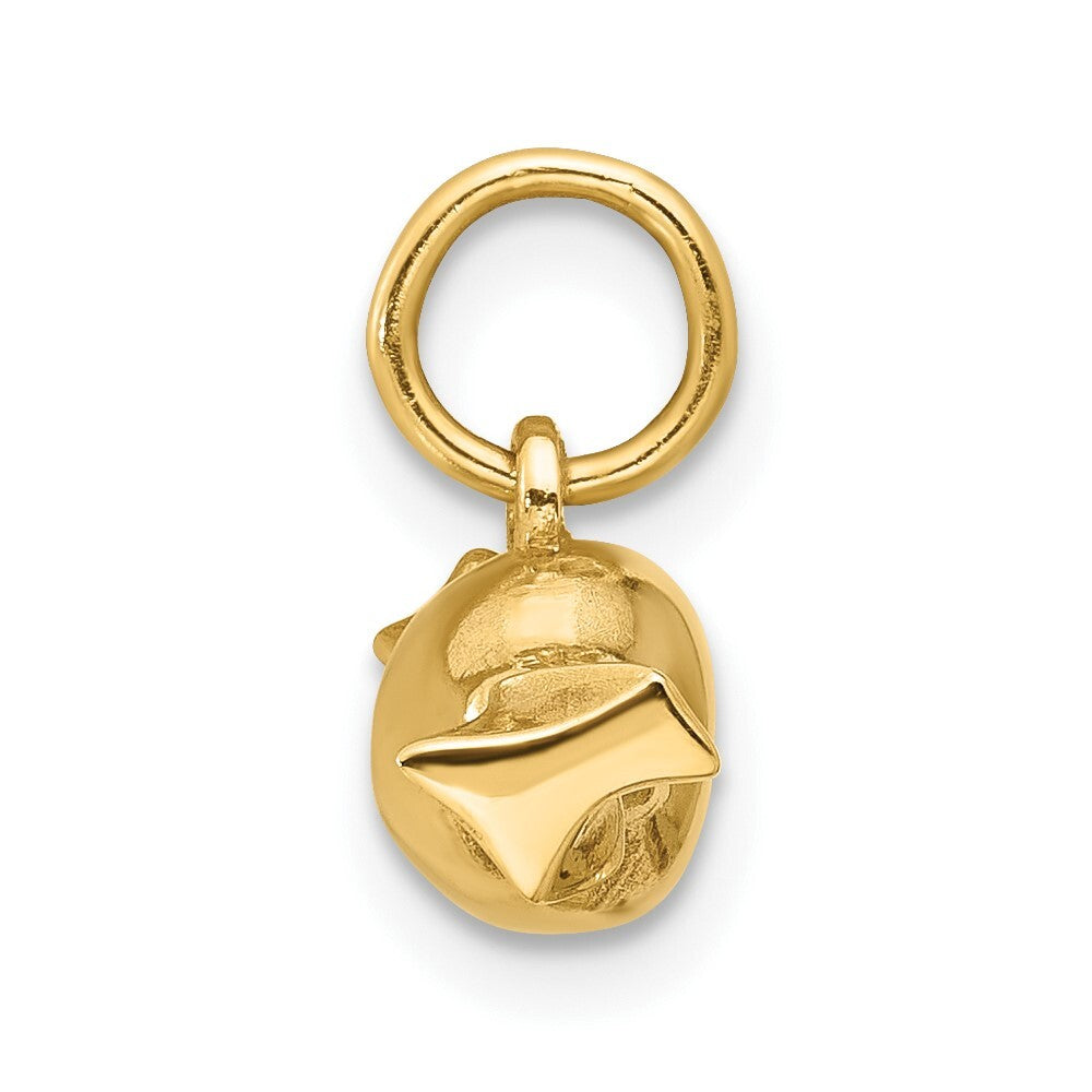 14k Yellow Gold Fancy Taffy Charm Pendant for Women