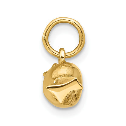 14k Yellow Gold Fancy Taffy Charm Pendant for Women