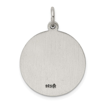 Sterling Silver Antiqued Saint Joseph Medal Pendant