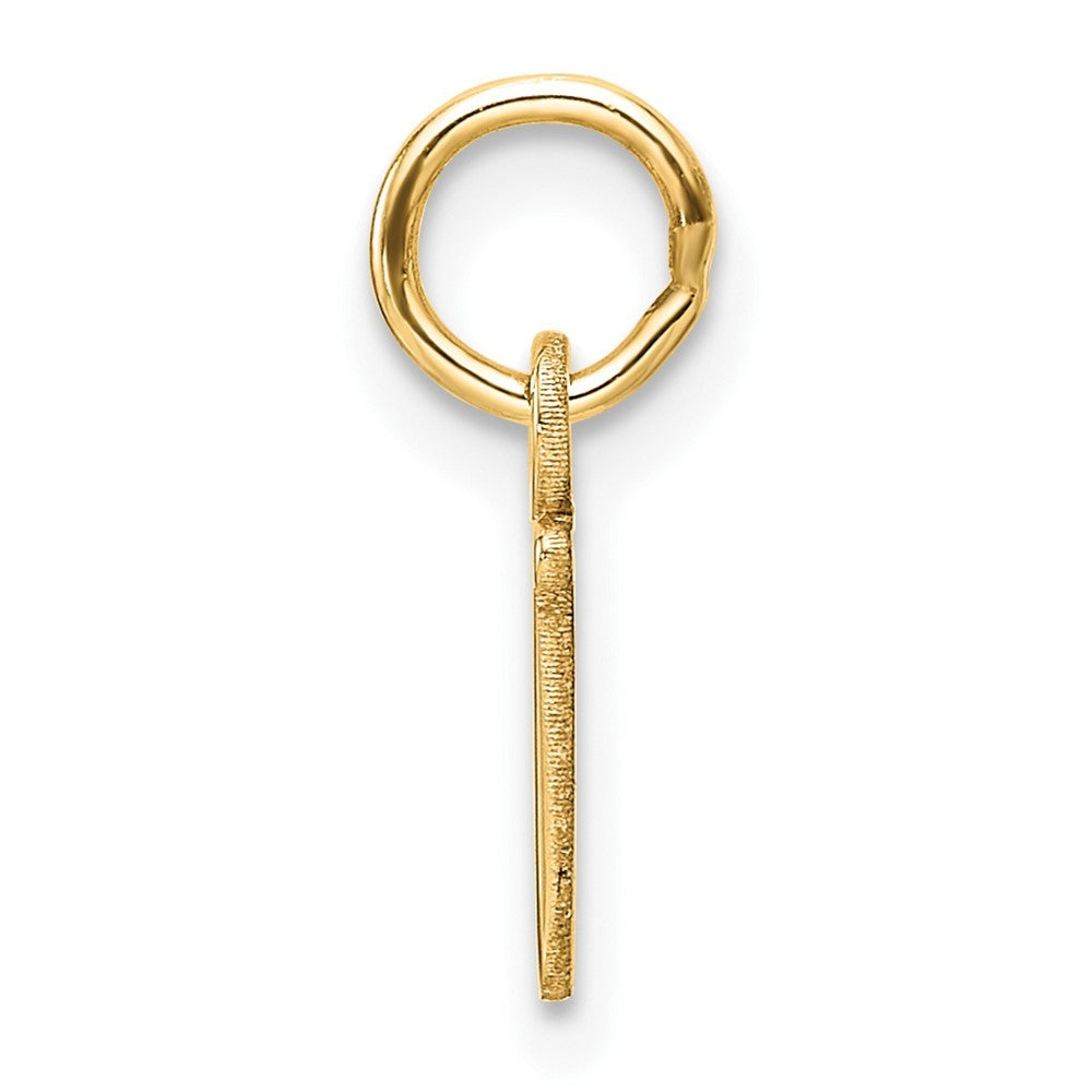 14k Yellow Gold Cutout Letter J Initial Pendant