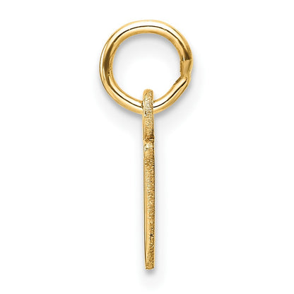 14k Yellow Gold Cutout Letter J Initial Pendant