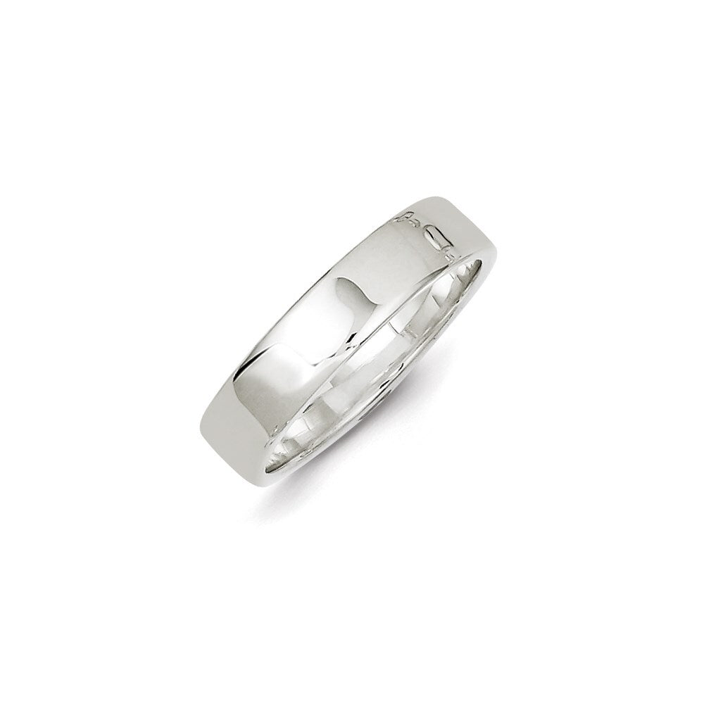 Sterling Silver 5mm Lightweight Flat Size 6 Band Ring