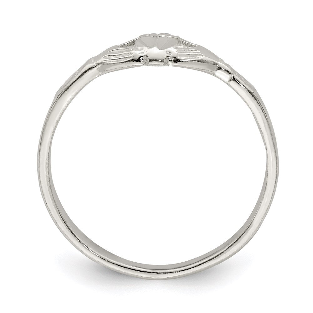 Sterling Silver Claddagh Ring Size 8
