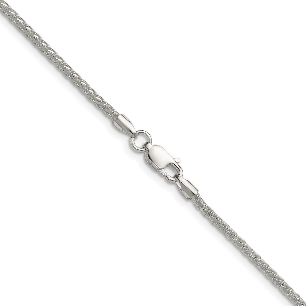 Sterling Silver 2.0mm 8 Sided Diamond-cut Double Spiga Chain