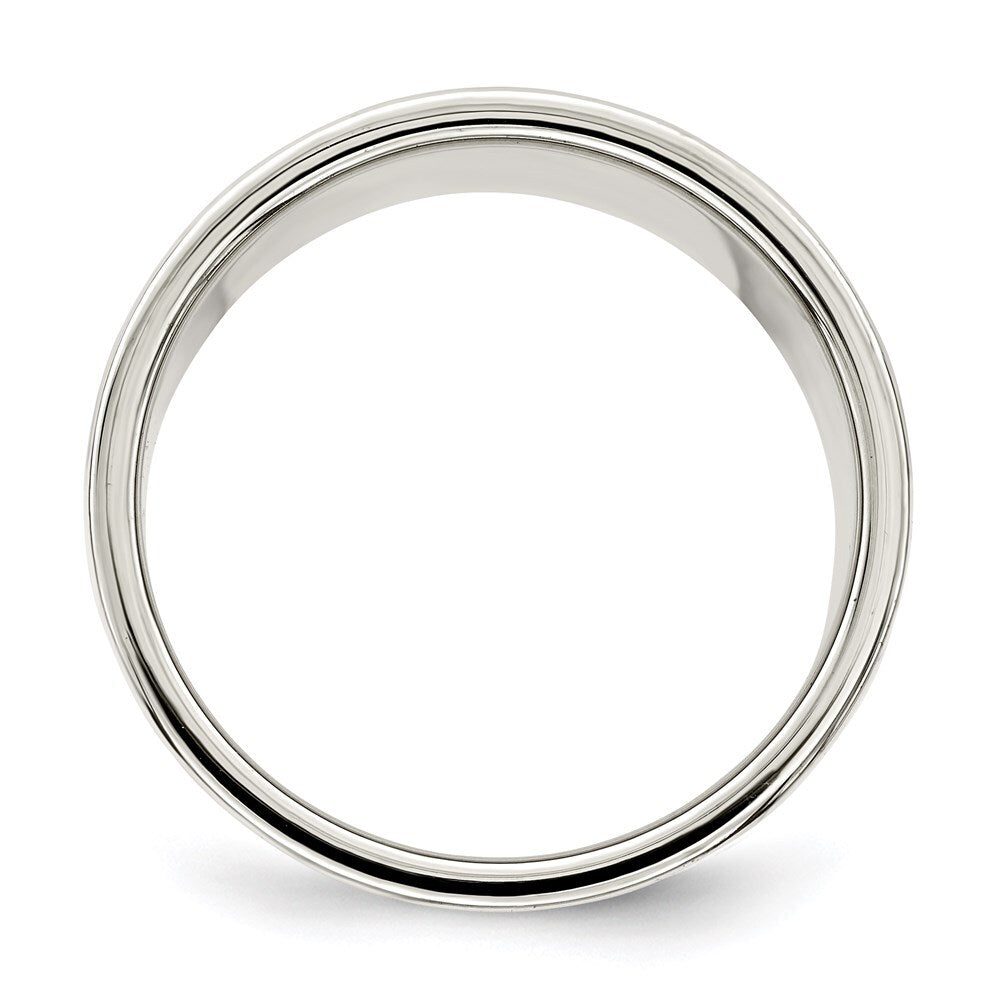 Sterling Silver 12mm Lightweight Flat Size 11 Band Ring