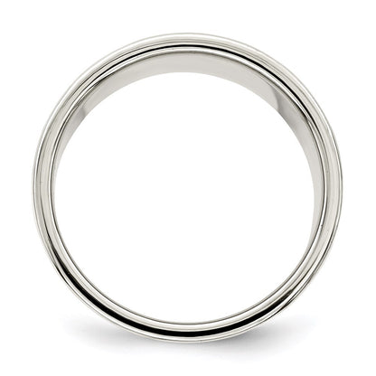 Sterling Silver 12mm Lightweight Flat Size 11 Band Ring