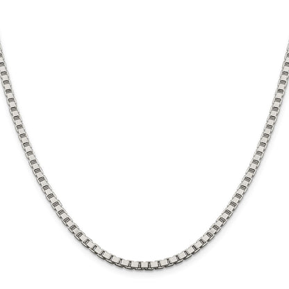 Sterling Silver 3.25mm Box Chain Necklace