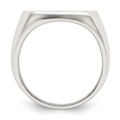 Sterling Silver Rhodium-plated Enameled Cross Ring Size 10