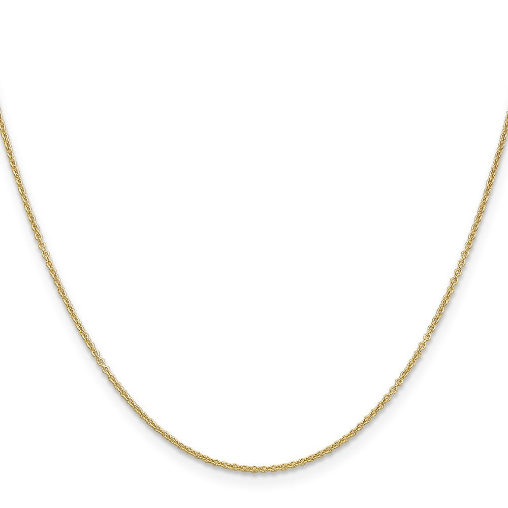 14k Yellow Gold 14 inch 1.2mm Cable with Lobster Clasp Chain Necklace