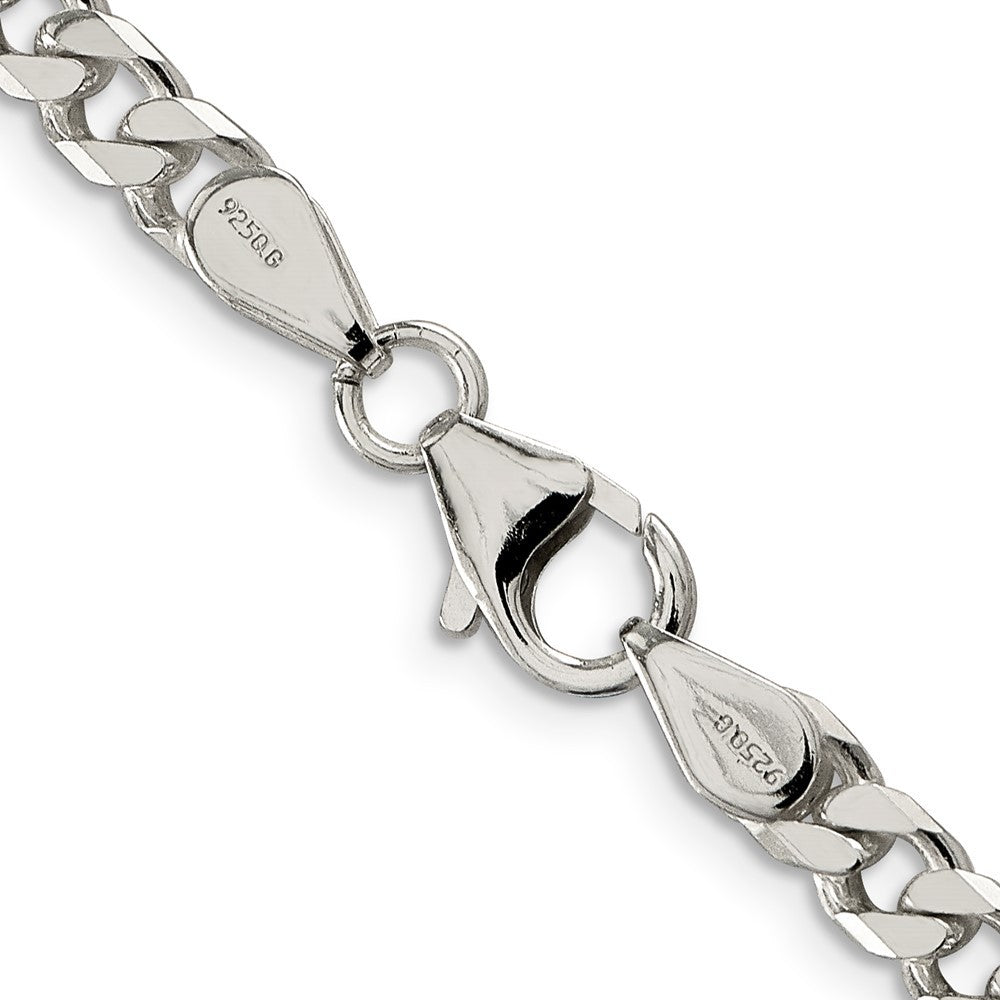 Sterling Silver Polished 5mm Curb Chain Necklace