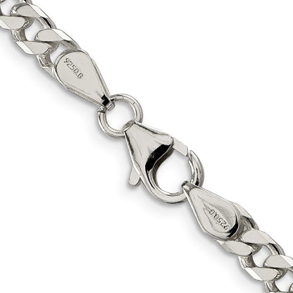 Sterling Silver Polished 5mm Curb Chain Necklace