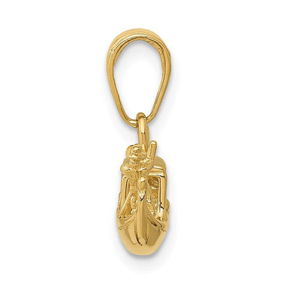 14k Yellow Gold Solid Polished 3-D Gondola Pendant