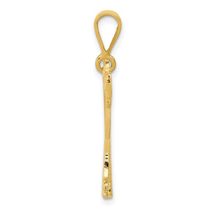 14k Yellow Gold Mastiff Pendant