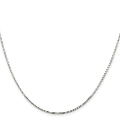 Sterling Silver 1.45mm Diamond-cut Round Franco Chain