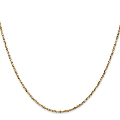 14k Yellow Gold 24 inch 1.7mm Ropa Chain Necklace