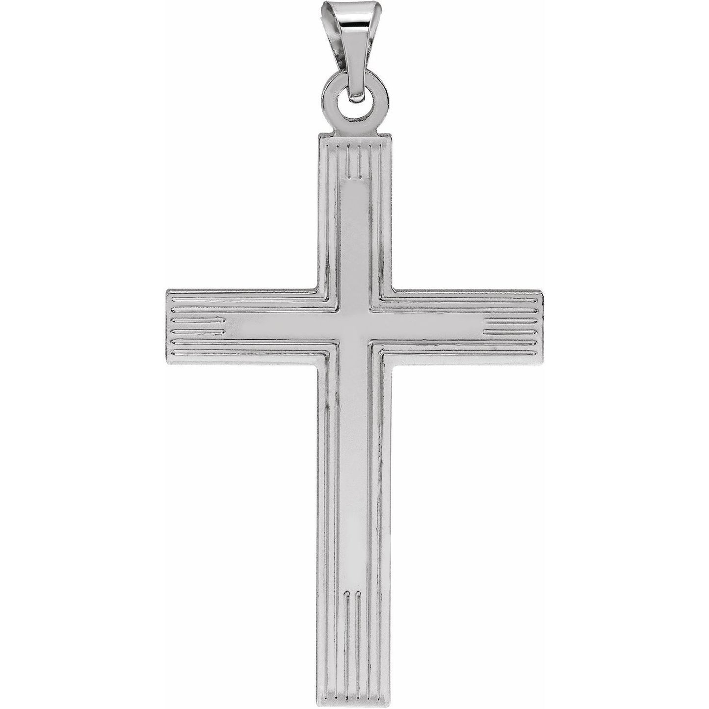 Sterling Silver Crucifix Catholic Cross Pendant Fine Jewelry Gift for Her