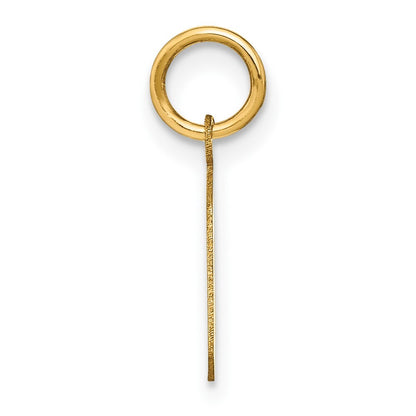 14k Yellow Gold Letter G Initial Pendant for Women