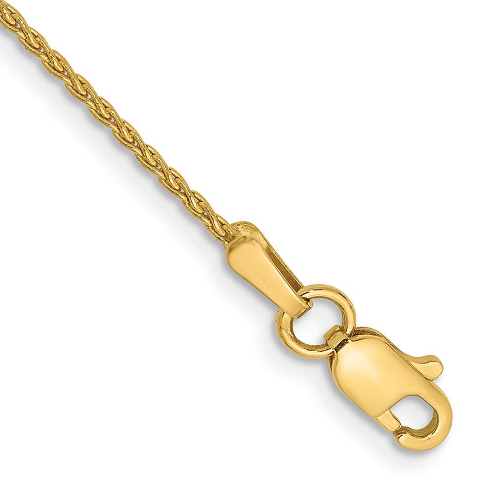 14k Yellow Gold 7 inch 1.2mm Parisian Wheat Bracelet