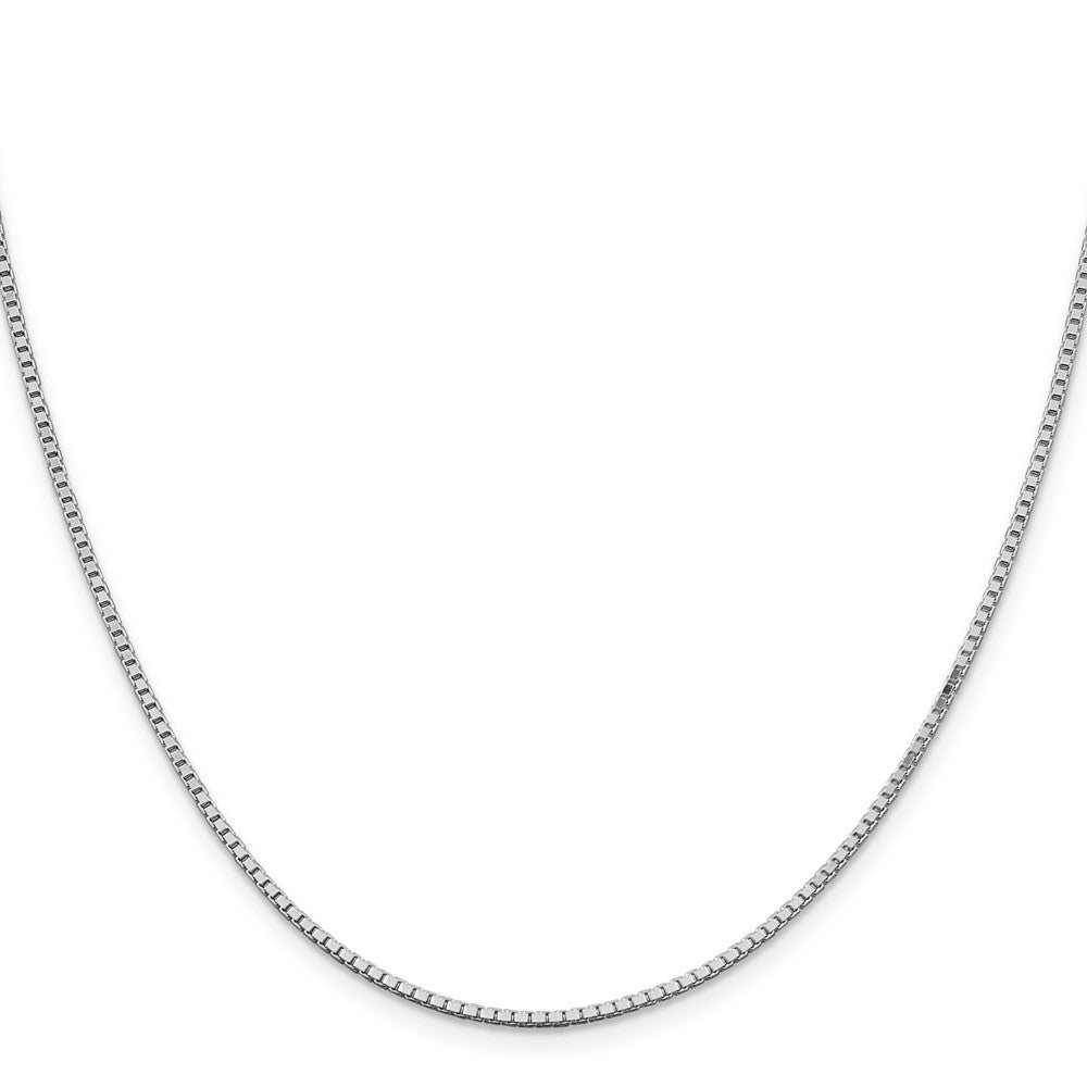Sterling Silver Rhodium-plated 1.5mm Box Chain Necklace
