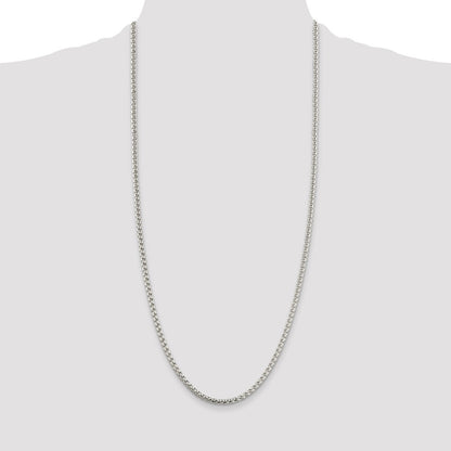 Sterling Silver 3.6mm Round Box Chain