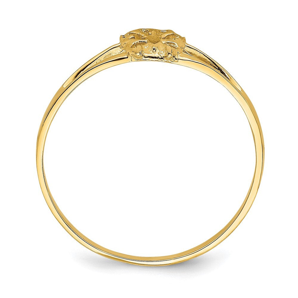 14K Yellow Gold Mini Butterfly Ring
