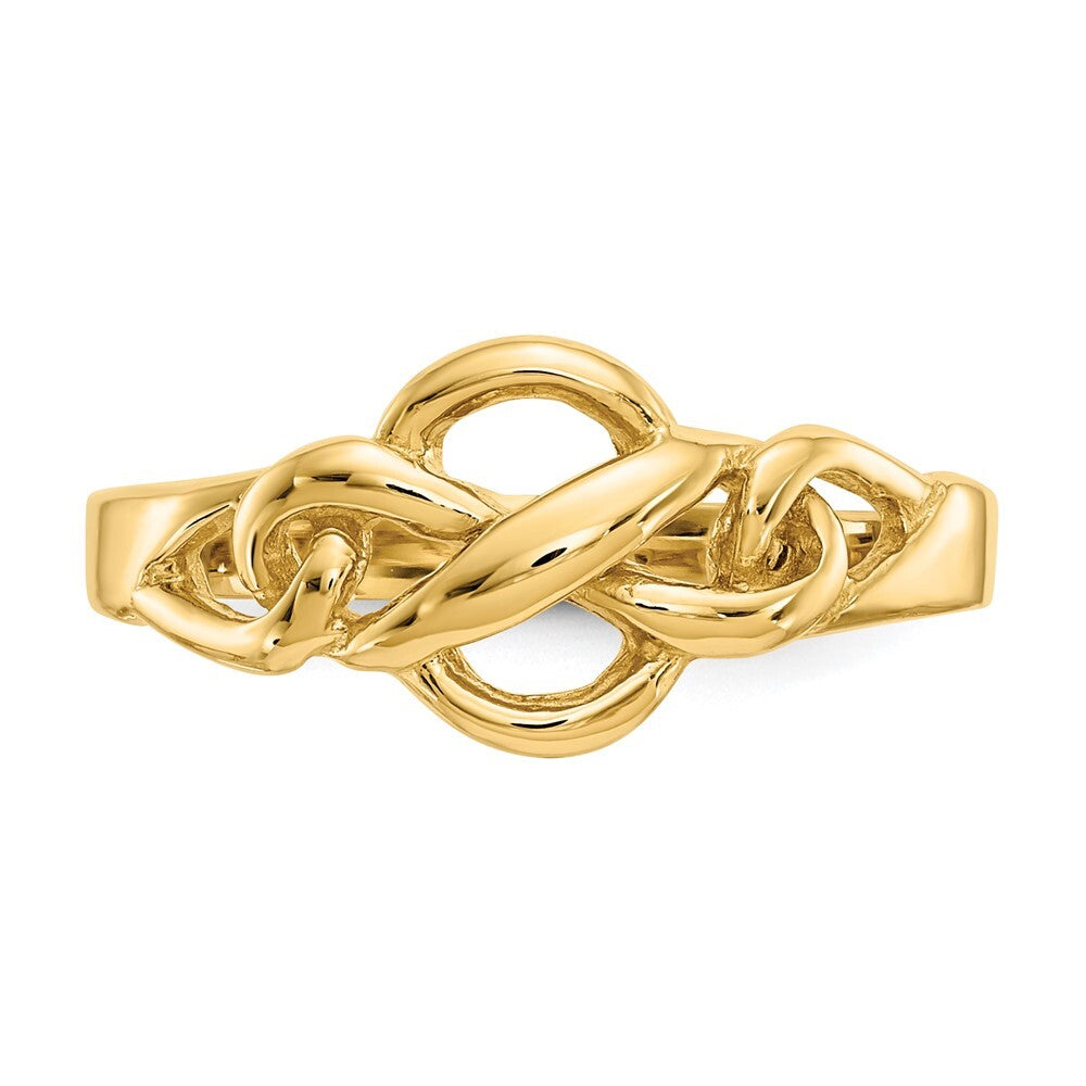 14K Yellow Gold Free Form Knot Ring