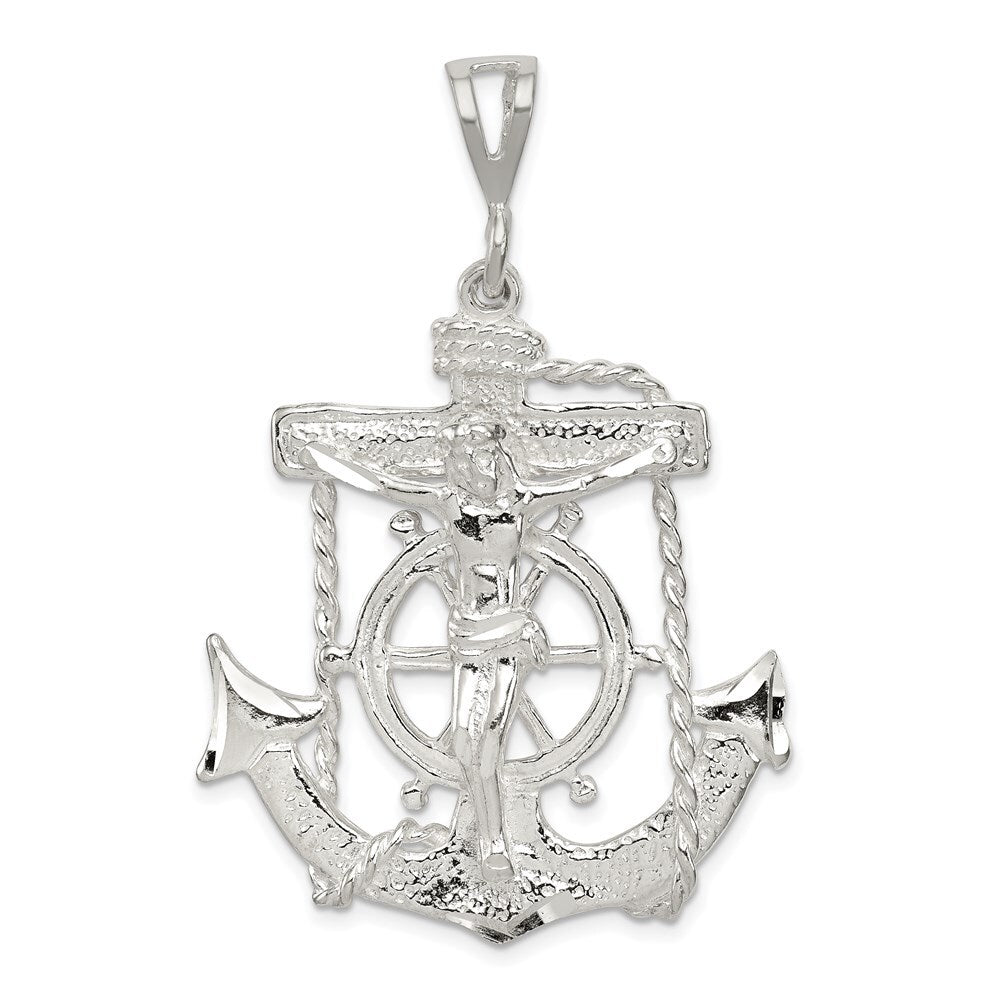 Sterling Silver Mariner Cross Pendant Holiday Gift for Women