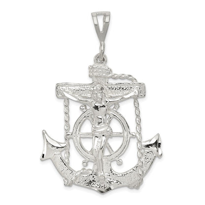 Sterling Silver Mariner Cross Pendant Holiday Gift for Women