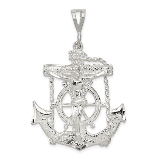 Sterling Silver Mariner Cross Pendant Holiday Gift for Women